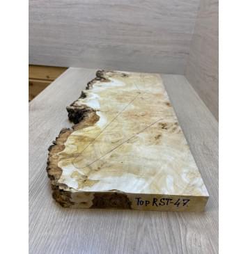 Тополь Белолистка Кап заготовка на топ под заливку Смешанный ААА 37х240-190х635 мм - 1шт (под распил) АКЦИЯ-3