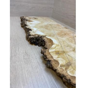 Тополь Белолистка Кап заготовка на топ под заливку Смешанный ААА 37х240-190х635 мм - 1шт (под распил) АКЦИЯ-4