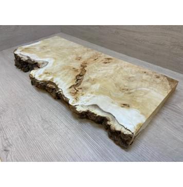 Тополь Белолистка Кап заготовка на топ под заливку Смешанный ААА 37х240-190х635 мм - 1шт (под распил) АКЦИЯ-6