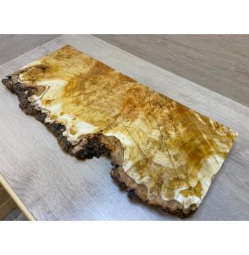 Тополь Белолистка Кап заготовка на топ под заливку Смешанный ААА 37х240-190х635 мм - 1шт (под распил) АКЦИЯ-9