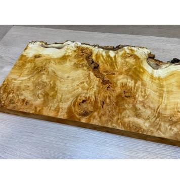 Тополь Белолистка Кап заготовка на топ под заливку Смешанный ААА 37х240-190х635 мм - 1шт (под распил) АКЦИЯ-10