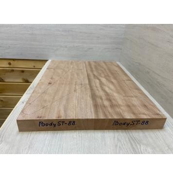 Окуме (Габон) заготовка корпуса Радиал АА 45х224х595 мм (2 шт)-1