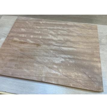 Окуме (Габон) заготовка корпуса Радиал ААА 44х222х592 мм (2 шт)-2