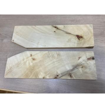 Клён Американский заготовка на топ Смешанный А 25.5х169-158х540 мм - 2 шт. (книжкой)-6