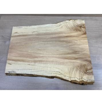 Клён Американский Spalted Волнистый заготовка на топ под заливку Смешанный АА Волна А 24х210-149х535 мм (2 шт книжкой) (Уценка-гнилостные поражения древесины,под стабилизацию или работу с порозаполнителями)-0