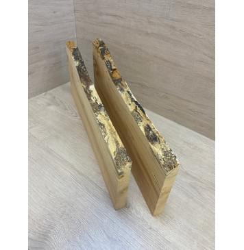 Клён Американский Spalted Волнистый заготовка на топ под заливку Смешанный АА Волна А 24х210-149х535 мм (2 шт книжкой) (Уценка-гнилостные поражения древесины,под стабилизацию или работу с порозаполнителями)-10