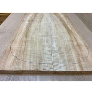 Клён Американский Волнистый заготовка на топ Радиал АА Волна А 20х170х570 мм - 2 шт. (книжкой)-2