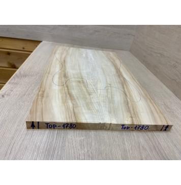 Клён Американский Волнистый заготовка на топ Радиал АА Волна А 20х170х570 мм - 2 шт. (книжкой)-3