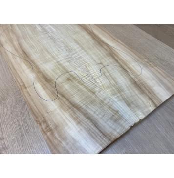 Клён Американский Волнистый заготовка на топ Радиал АА Волна А 20х170х570 мм - 2 шт. (книжкой)-6