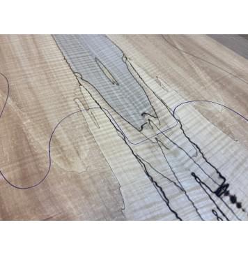 Клён Американский Spalted Волнистый заготовка на топ Радиал АА Волна АА 24.5х180х550 мм (2 шт книжкой) АКЦИЯ Клён Американский Spalted Волнистый заготовка на топ Радиал АА Волна АА 24.5х180х550 мм (2 шт книжкой) АКЦИЯ-7
