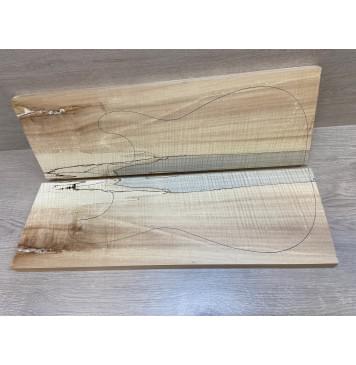 Клён Американский Spalted Волнистый заготовка на топ Радиал АА Волна АА 24.5х180х550 мм (2 шт книжкой) АКЦИЯ Клён Американский Spalted Волнистый заготовка на топ Радиал АА Волна АА 24.5х180х550 мм (2 шт книжкой) АКЦИЯ-9