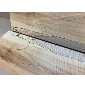 Клён Американский Spalted Волнистый заготовка на топ Радиал АА Волна АА 24.5х180х550 мм (2 шт книжкой) АКЦИЯ Клён Американский Spalted Волнистый заготовка на топ Радиал АА Волна АА 24.5х180х550 мм (2 шт книжкой) АКЦИЯ-11