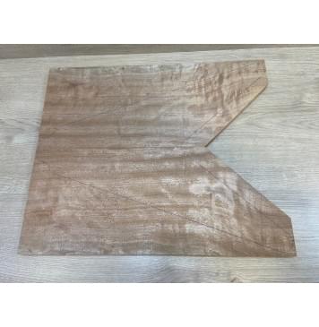 Окуме (Габон) заготовка на топ Радиал ААА 20х228-70х545-390 мм (2шт книжкой)-0