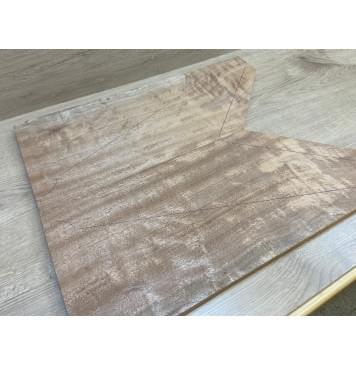 Окуме (Габон) заготовка на топ Радиал ААА 20х228-70х545-390 мм (2шт книжкой)-2