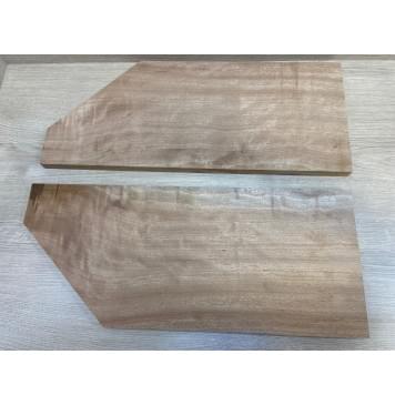 Окуме (Габон) заготовка на топ Радиал ААА 20х228-70х545-390 мм (2шт книжкой)-7