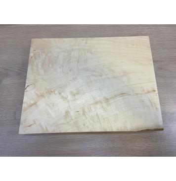 Клён Американский Волнистый заготовка корпуса для Тревел гитары Смешанный АА Волна АА 60х312х400 мм (Массив) Уценка-трещины-1