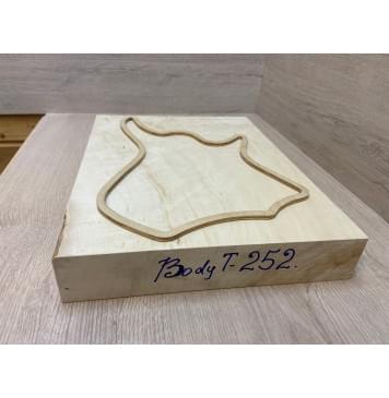 Клён Американский Волнистый заготовка корпуса для Тревел гитары Смешанный АА Волна АА 60х312х400 мм (Массив) Уценка-трещины-2