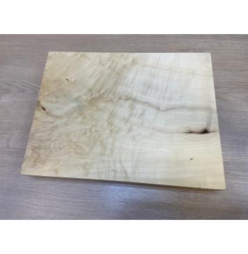 Клён Американский Волнистый заготовка корпуса для Тревел гитары Смешанный АА Волна АА 60х312х400 мм (Массив) Уценка-трещины-5