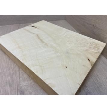 Клён Американский Волнистый заготовка корпуса для Тревел гитары Смешанный АА Волна АА 60х312х400 мм (Массив) Уценка-трещины-8