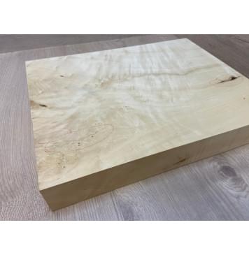 Клён Американский Волнистый заготовка корпуса для Тревел гитары Смешанный АА Волна АА 60х312х400 мм (Массив) Уценка-трещины-10