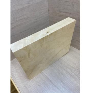 Клён Американский Волнистый заготовка корпуса для Тревел гитары Смешанный АА Волна АА 60х312х400 мм (Массив) Уценка-трещины-11