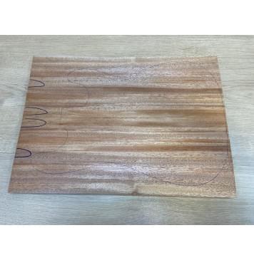 Махагон Кая заготовка на топ Радиал АА 21х182х500 мм - 2 шт. (книжкой)-1