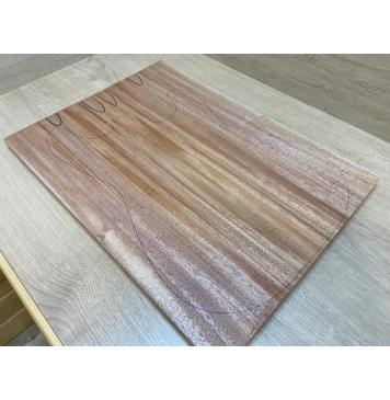 Махагон Кая заготовка на топ Радиал АА 21х182х500 мм - 2 шт. (книжкой)-0