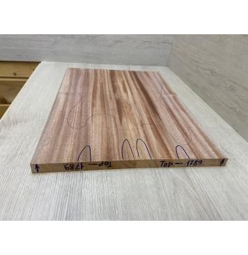 Махагон Кая заготовка на топ Радиал АА 21х182х500 мм - 2 шт. (книжкой)-2