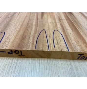 Махагон Кая заготовка на топ Радиал АА 21х182х500 мм - 2 шт. (книжкой)-4