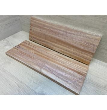 Махагон Кая заготовка на топ Радиал АА 21х182х500 мм - 2 шт. (книжкой)-6