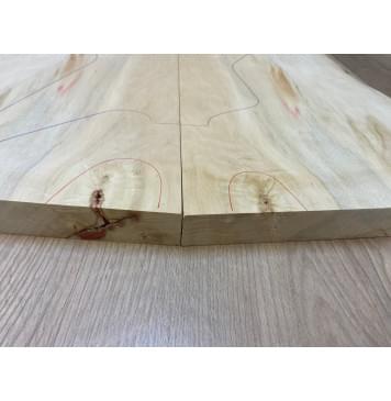 Клён Американский заготовка корпуса Смешанный АА 32х260-210х250х660-640 мм - 2 шт (Уценка-трещина)-4