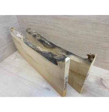 Клён Американский заготовка корпуса Смешанный АА 32х260-210х250х660-640 мм - 2 шт (Уценка-трещина)-15