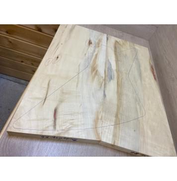 Клён Американский заготовка корпуса Смешанный АА 32х265х640-625 мм - 2 шт (Уценка-трещины)-2