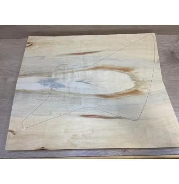 Клён Американский заготовка корпуса Смешанный АА 32х265х640-625 мм - 2 шт (Уценка-трещины)-4