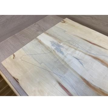 Клён Американский заготовка корпуса Смешанный АА 32х265х640-625 мм - 2 шт (Уценка-трещины)-5