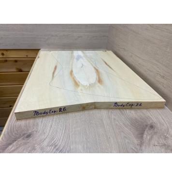 Клён Американский заготовка корпуса Смешанный АА 32х265х640-625 мм - 2 шт (Уценка-трещины)-7