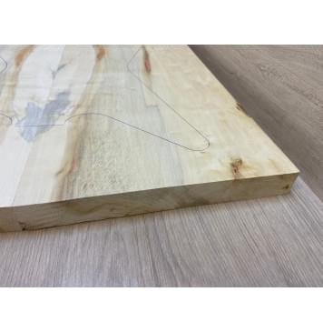 Клён Американский заготовка корпуса Смешанный АА 32х265х640-625 мм - 2 шт (Уценка-трещины)-12