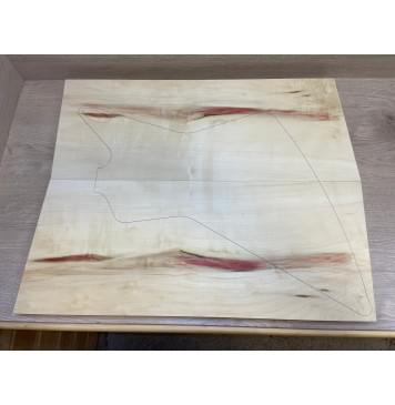 Клён Американский заготовка корпуса Смешанный А 32х265х635 мм - 2 шт (Уценка-трещина)-0