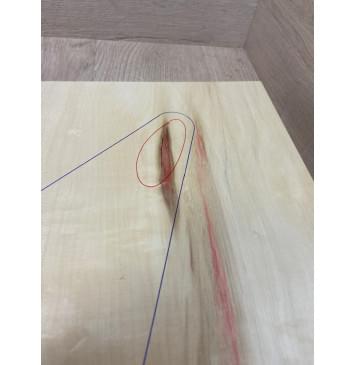 Клён Американский заготовка корпуса Смешанный А 32х265х635 мм - 2 шт (Уценка-трещина)-3