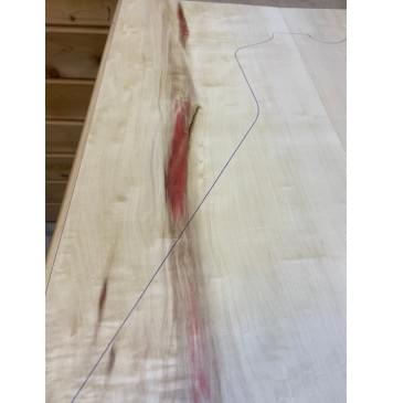 Клён Американский заготовка корпуса Смешанный А 32х265х635 мм - 2 шт (Уценка-трещина)-4