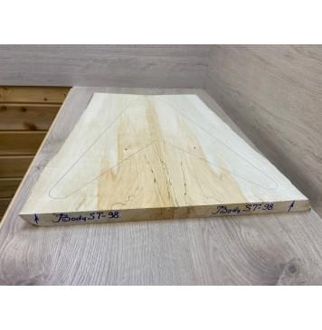 Клён Американский заготовка корпуса Смешанный АА 30х230-175х595 мм - 2 шт-2