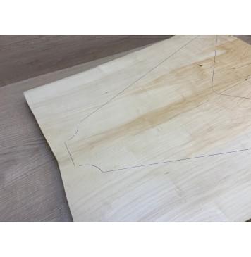 Клён Американский заготовка корпуса Смешанный АА 30х230-175х595 мм - 2 шт-4