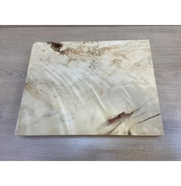 Клён Американский Волнистый заготовка корпуса для Тревел гитары Смешанный А Волна АА 58х312х395 мм -(Массив) Уценка-трещины-3