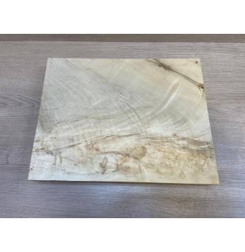 Клён Американский Волнистый заготовка корпуса для Тревел гитары Смешанный А Волна АА 58х312х395 мм -(Массив) Уценка-трещины-7