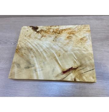 Клён Американский Волнистый заготовка корпуса для Тревел гитары Смешанный А Волна АА 58х312х395 мм -(Массив) Уценка-трещины-15