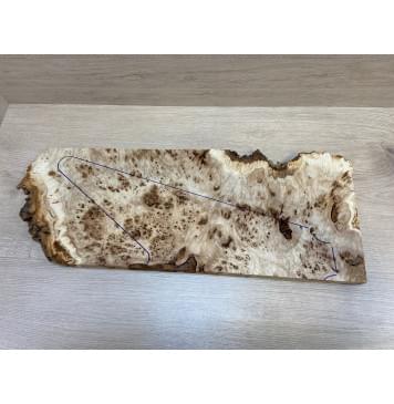 Тополь Кап заготовка на топ под заливку Смешанный ААА 30х253-200х635-515 мм - 1 шт (под распил)-2