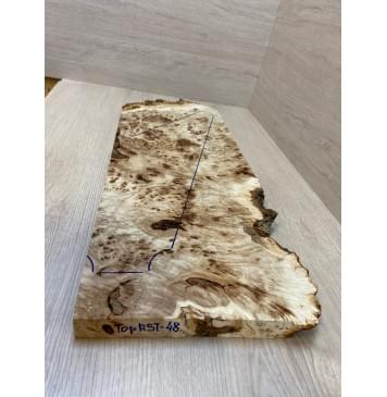 Тополь Кап заготовка на топ под заливку Смешанный ААА 30х253-200х635-515 мм - 1 шт (под распил)-3