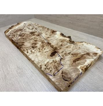 Тополь Кап заготовка на топ под заливку Смешанный ААА 30х253-200х635-515 мм - 1 шт (под распил)-4