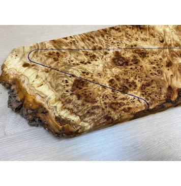 Тополь Кап заготовка на топ под заливку Смешанный ААА 30х253-200х635-515 мм - 1 шт (под распил)-14