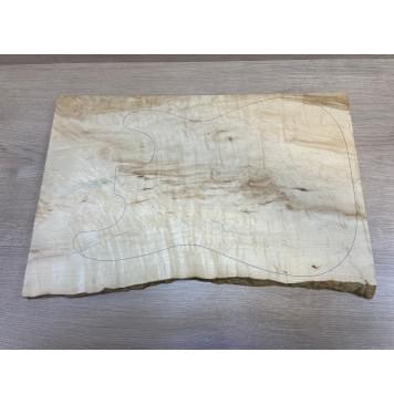 Клён Облачко заготовка на топ Смешанный АА Волна АА 20х360-335х540 мм - (цельный)-2